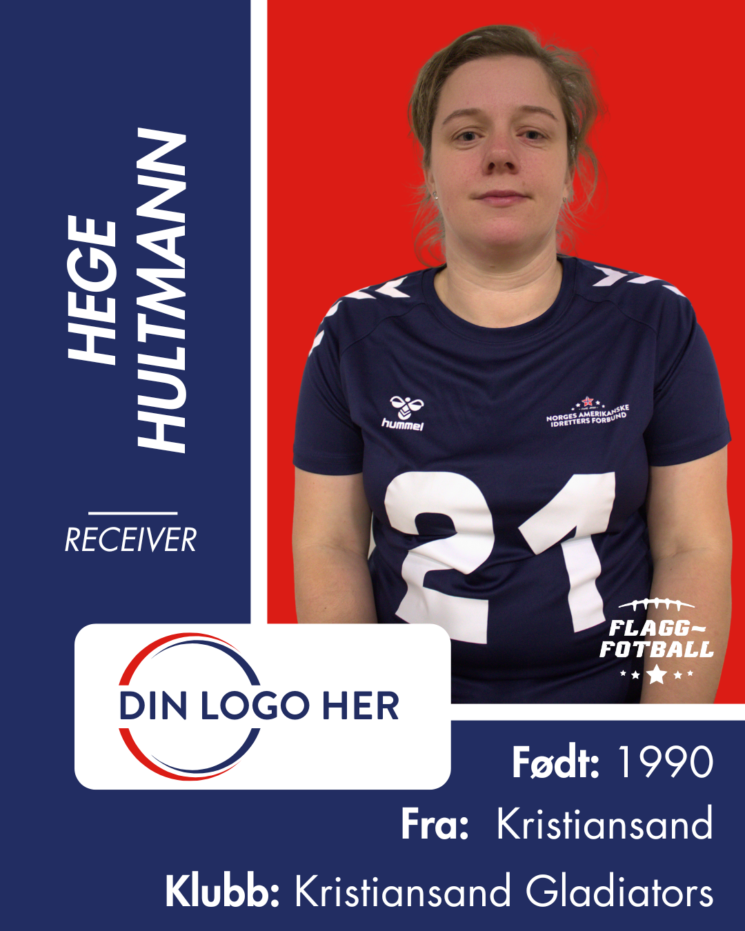 Kvinnelandslag Flaggfotball Sponsor: Nivå 4