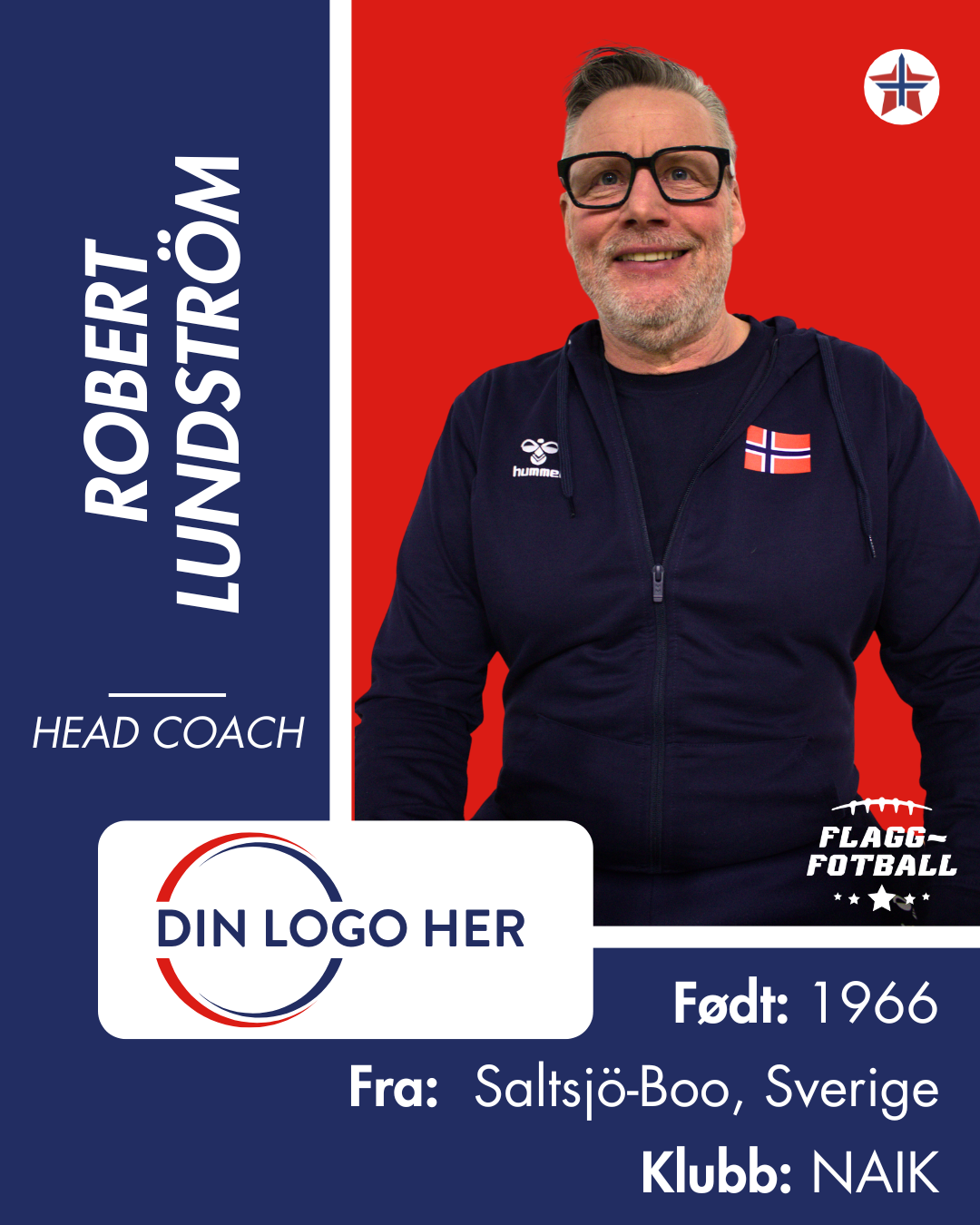Kvinnelandslag Flaggfotball Sponsor: Nivå 4