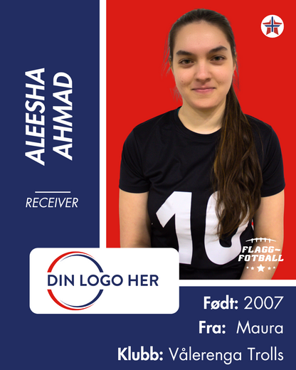 Kvinnelandslag Flaggfotball Sponsor: Nivå 4