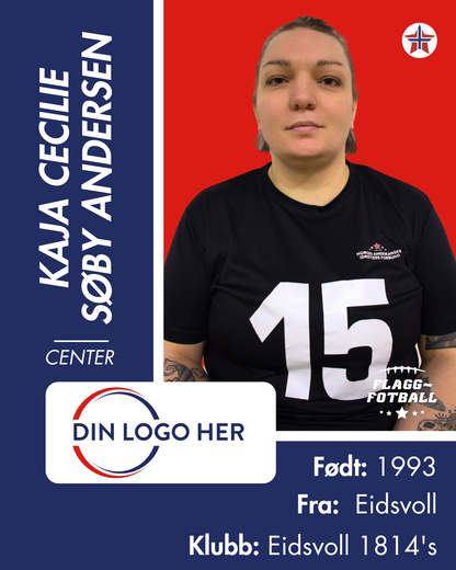 Kvinnelandslag Flaggfotball Sponsor: Nivå 4