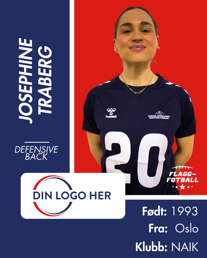 Kvinnelandslag Flaggfotball Sponsor: Nivå 4