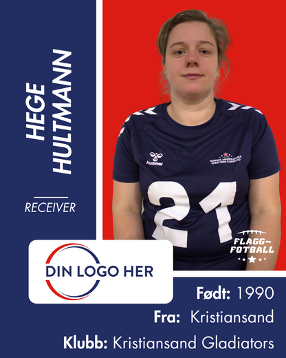 Kvinnelandslag Flaggfotball Sponsor: Nivå 4