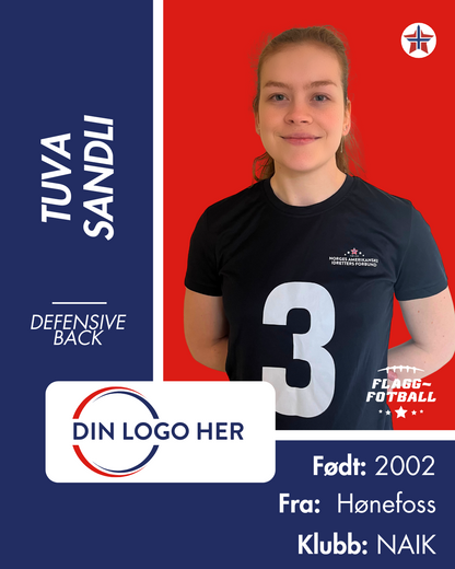 Kvinnelandslag Flaggfotball Sponsor: Nivå 4
