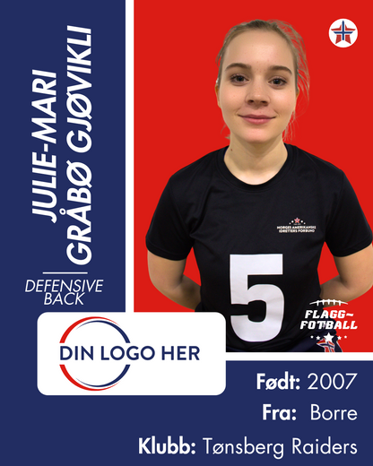 Kvinnelandslag Flaggfotball Sponsor: Nivå 4